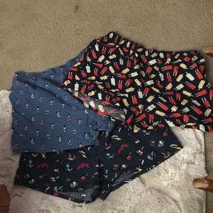 Set of three boxers
